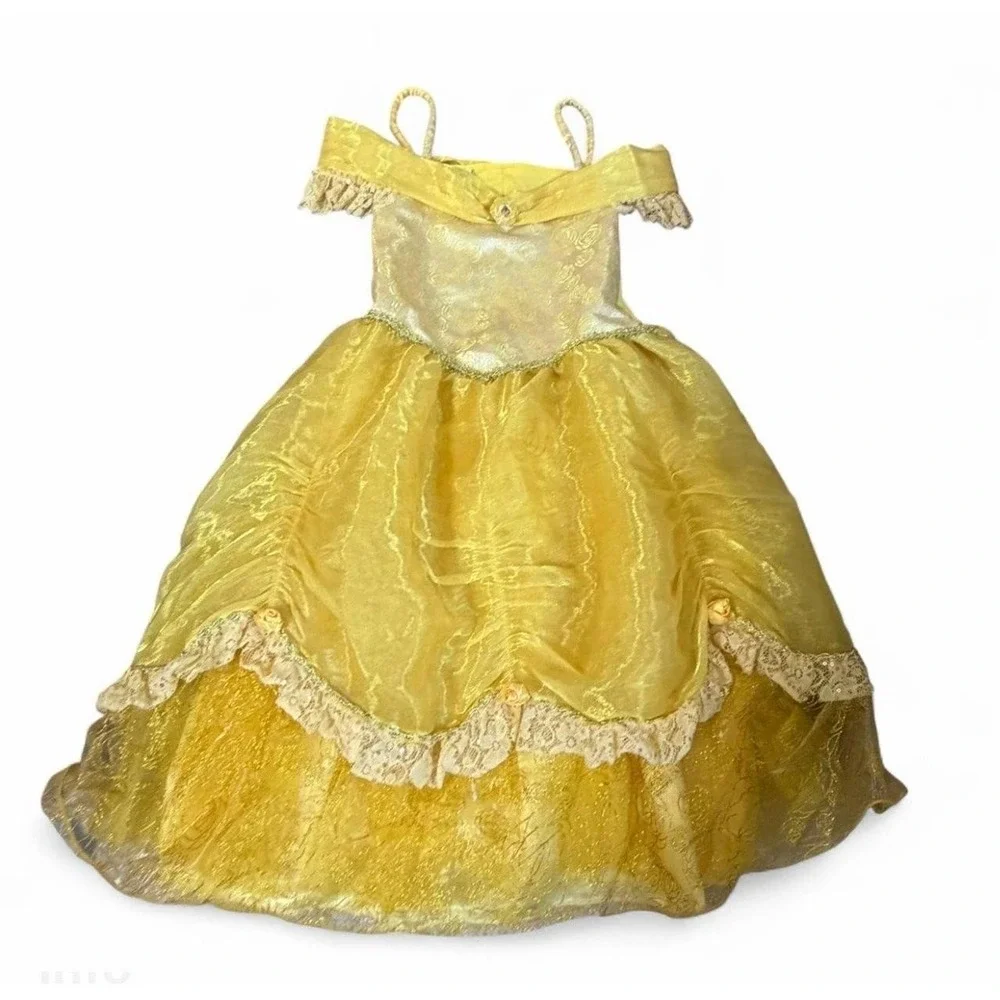 Disney Parks Belle Beauty and the Beast Princess Costume Dress Girls Large